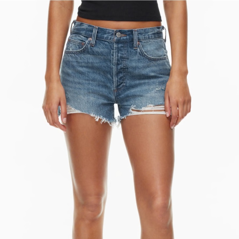 Denim Forum - The Ex-Boyfriend Hi-Rise Denim Shorts